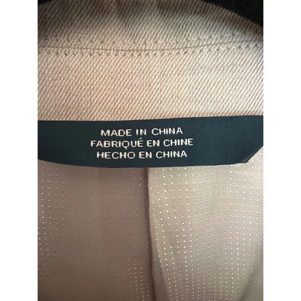 Perry Ellis Blazer Beige Linen Blend 42R Two Button Sport Coat Notch Lapel